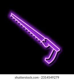 compass saw neon light sign vector. compass saw sign. isolated symbol illustration