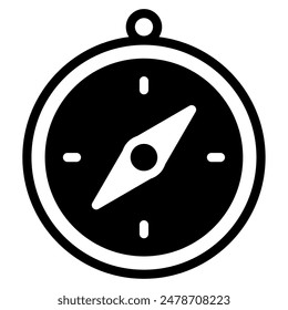 Compass school education icon illustration
