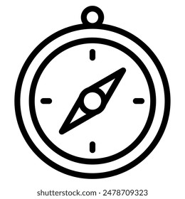 Compass school education icon illustration