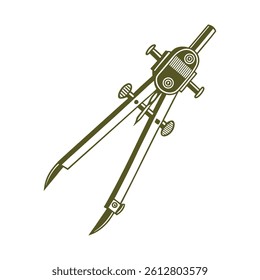Compass school supply icon isolated