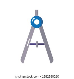 compass school supply isolated icon vector illustration design