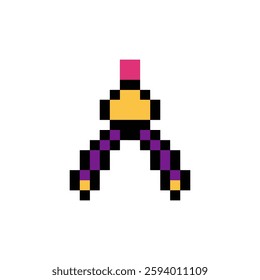 compass school tool pixel art