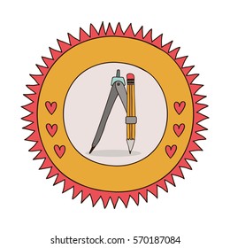 Compass school utensil
