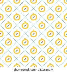 compass seamless pattern illustration vector