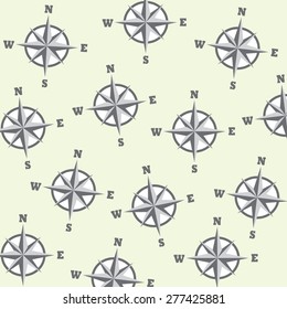  Compass seamless pattern. Vector illustration