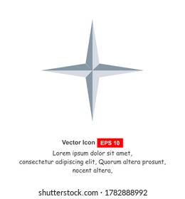 Compass sign icon symbol. vector illustration