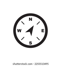 Compass sign icon, vector illustration
