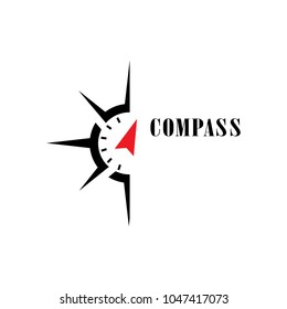 Compass sign logo template