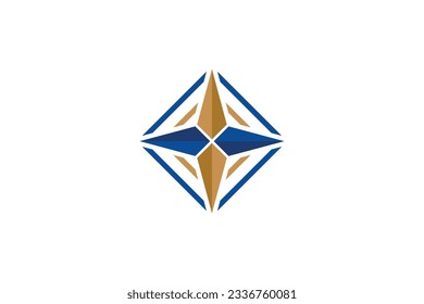 Compass sign logo vector design