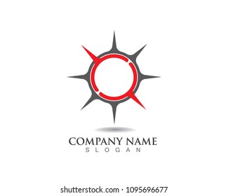 Compass signs and symbols logo

