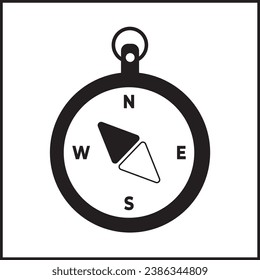 compass silhouette illustration vector design in black color. suitable for icons, logos, posters, companies, t-shirt designs, websites, stickers, concepts, advertisements.
