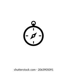 Compass simple flat icon vector illustration