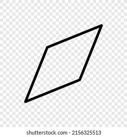 Compass simple icon vector. Flat design. Transparent grid.