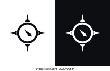 Compass simple icon Vector illustration, flat design.