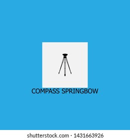 compass springbow icon sign signifier vector