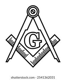 Brújula Cuadrado Illuminati Masón Masónico Masón Masonería Conspiración Club de Regla Sociedad Secreta Logotipo Iconos Signo Signo Símbolo Emblema Insignia Vector EPS PNG Transparente Sin Fondo