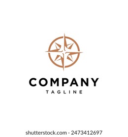 Compass square logo icon vector template.eps
