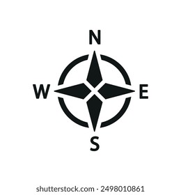 Compass stationary icon vector design templates simple and modern concept