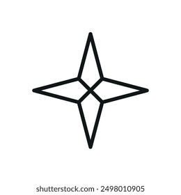 Plantillas de diseño de Vector de ícono estacionario de brújula concepto simple y moderno