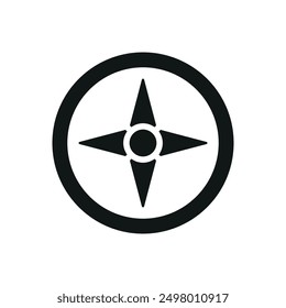 Compass stationary icon vector design templates simple and modern concept