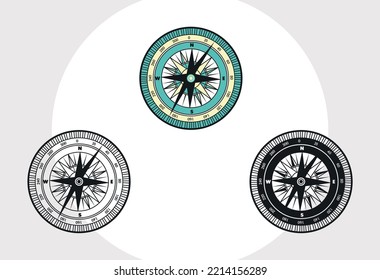 Compass SVG Printable Vector Design