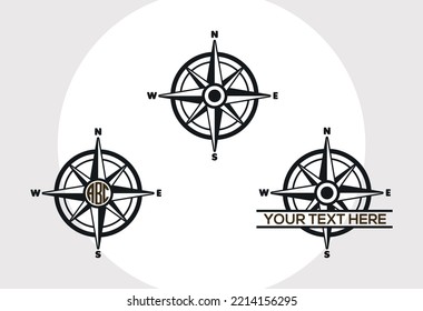 Compass SVG Printable Vector Design