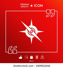 Compass symbol icon