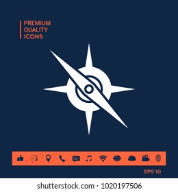Compass symbol icon