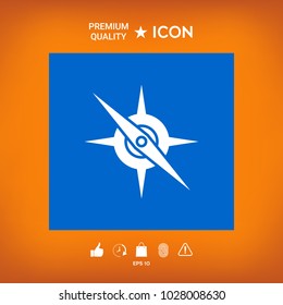 Compass symbol icon