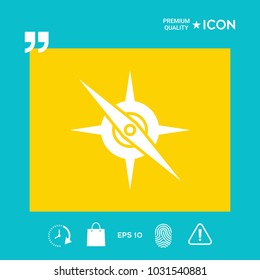 Compass symbol icon