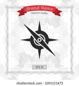 Compass symbol icon