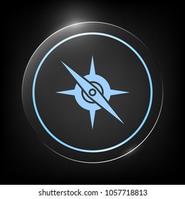 Compass symbol icon