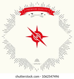 Compass symbol icon