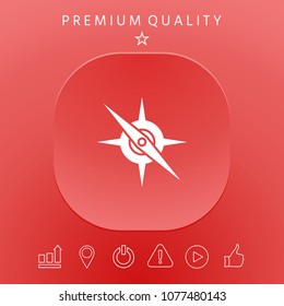 Compass symbol icon