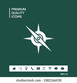 Compass symbol icon