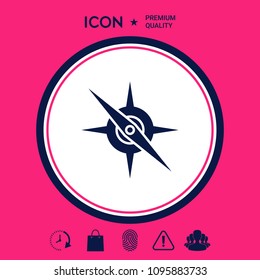 Compass symbol icon