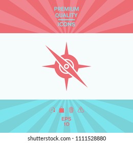 Compass symbol icon