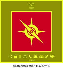 Compass symbol icon