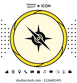 Compass symbol icon