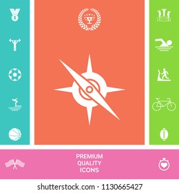 Compass symbol icon