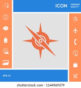 Compass symbol icon