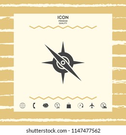 Compass symbol icon