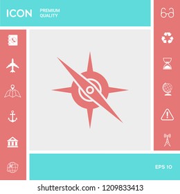 Compass symbol icon