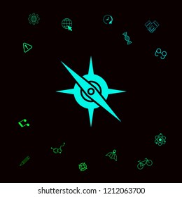 Compass symbol icon