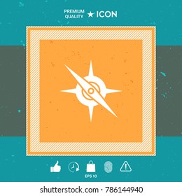Compass symbol icon