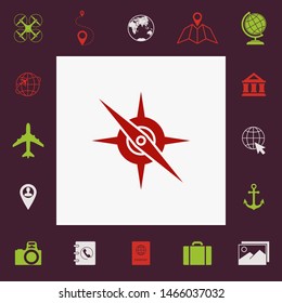 Compass symbol icon. Element for your design