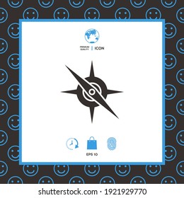 Compass symbol icon. Element for your design