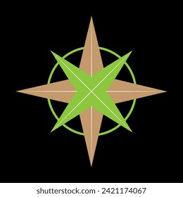 vector de diseño de símbolo de brújula