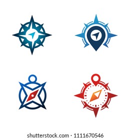 Compass Symbol Logo Template Collection