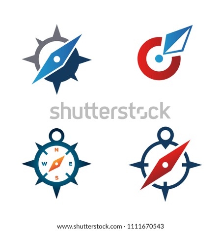 Compass Symbol Logo Template Collection